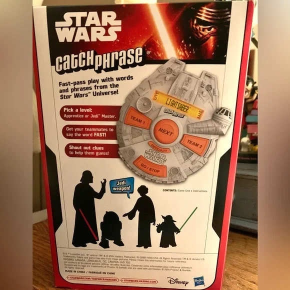 Hasbro Star Wars Catchphrase Game - Silver and Red - Picture 2 of 2